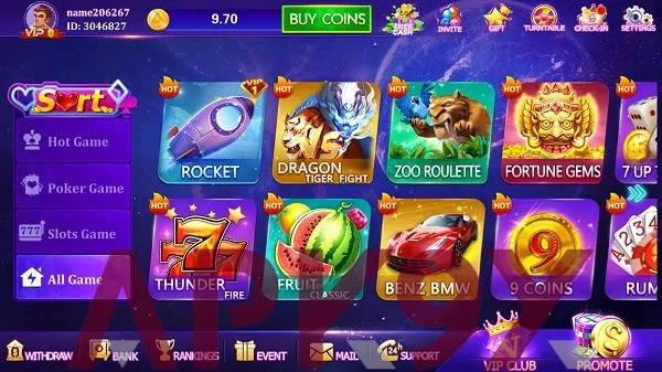 97 Games lobby and 97 Bet illustration with UPI icons